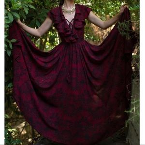 La Femme En Noir Mythical Goddess Gown LFEN Gothic Dress